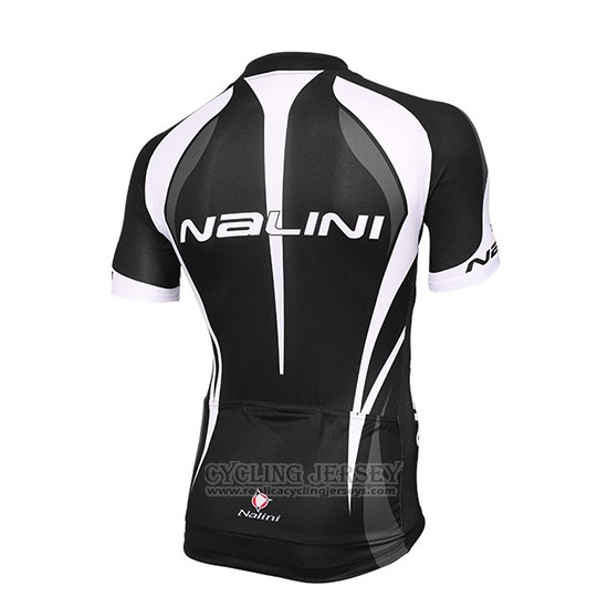 2018 Cycling Jersey Nalini Black and White Short Sleeve and Bib Short