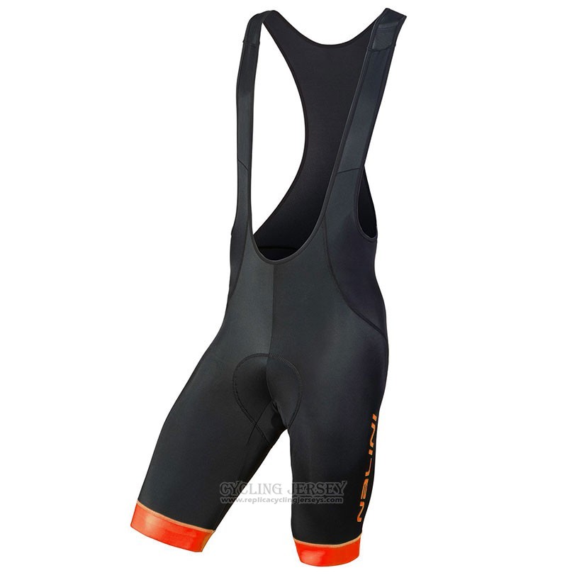 2018 Cycling Jersey Nalini Fatica Orange Short Sleeve and Bib Short