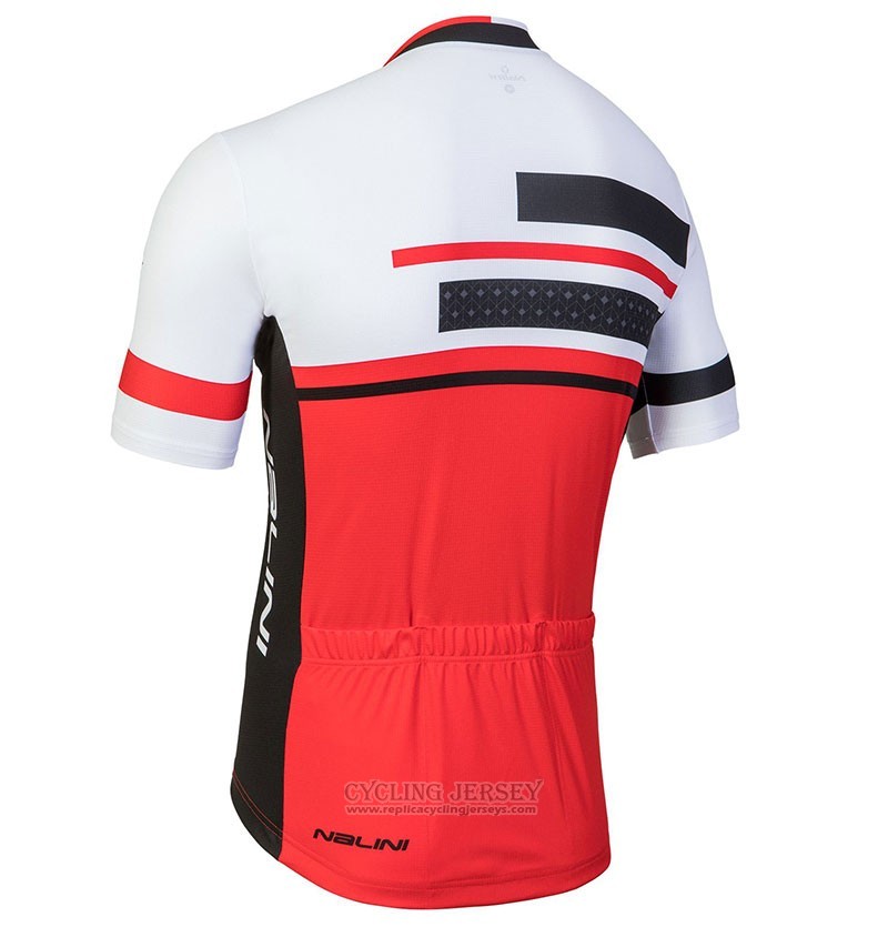 2018 Cycling Jersey Nalini Fatica Red Short Sleeve and Bib Short