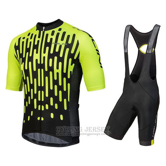 2018 Cycling Jersey Nalini Podio Green Short Sleeve and Bib Short