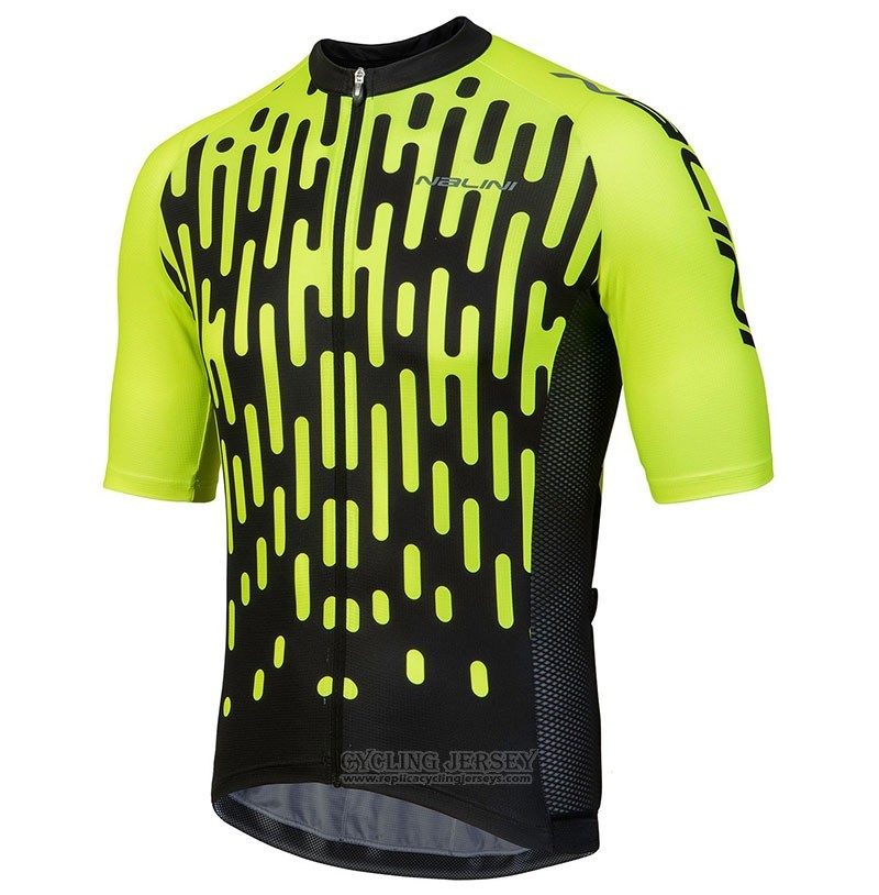 2018 Cycling Jersey Nalini Podio Green Short Sleeve and Bib Short