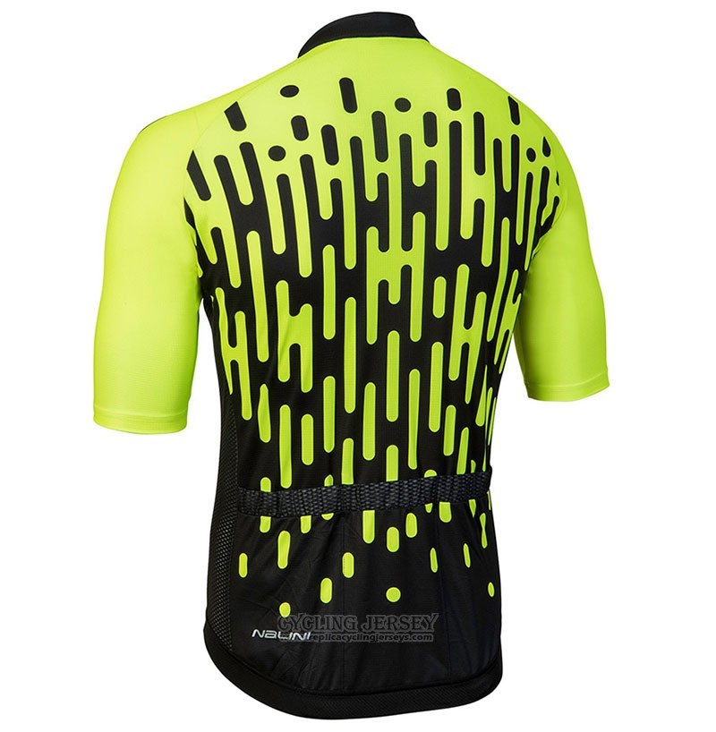 2018 Cycling Jersey Nalini Podio Green Short Sleeve and Bib Short