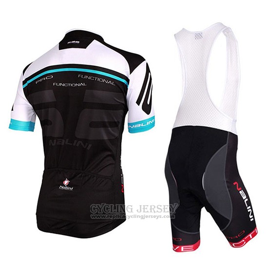 2018 Cycling Jersey Nalini White and Black Short Sleeve and Bib Short