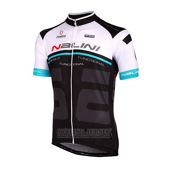 2018 Cycling Jersey Nalini White and Black Short Sleeve and Bib Short