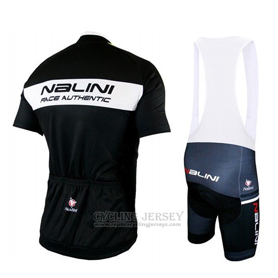 2019 Cycling Jersey Nalini Black Yellow Short Sleeve and Overalls