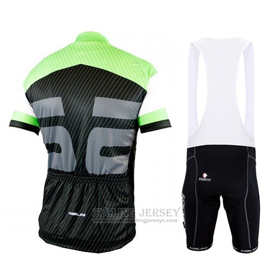 2019 Cycling Jersey Nalini Green Black Short Sleeve and Overalls