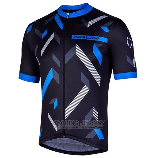 2019 Cycling Jersey Nalini Descesa 2.0 Black Bluee Short Sleeve and Bib Short