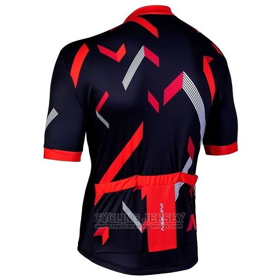 2019 Cycling Jersey Nalini Descesa 2.0 Black Red Short Sleeve and Bib Short