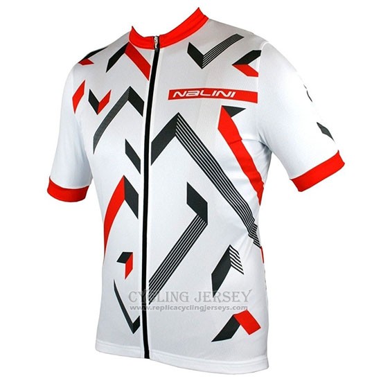 2019 Cycling Jersey Nalini Descesa 2.0 White Red Short Sleeve and Bib Short