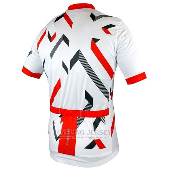 2019 Cycling Jersey Nalini Descesa 2.0 White Red Short Sleeve and Bib Short