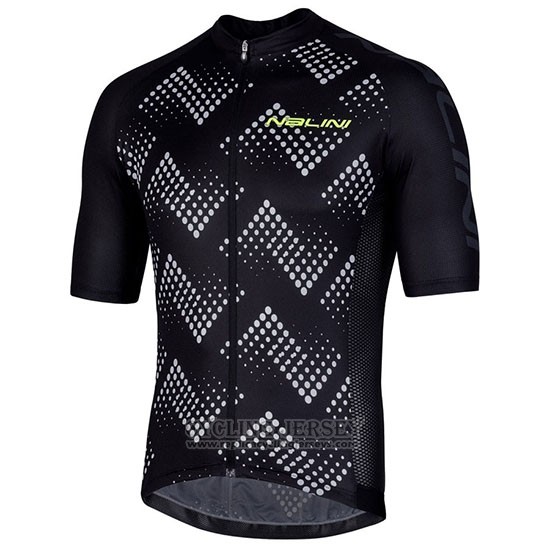 2019 Cycling Jersey Nalini Podio 2.0 Black Manica Short Sleeve and Bib Short