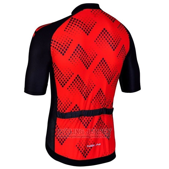 2019 Cycling Jersey Nalini Podio 2.0 Black Red Short Sleeve and Bib Short
