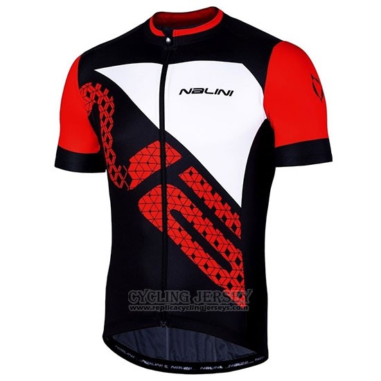 2019 Cycling Jersey Nalini Volata 2.0 Black Red Short Sleeve and Bib Short