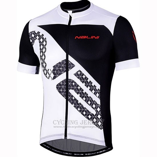 2019 Cycling Jersey Nalini Volata 2.0 Black White Short Sleeve and Bib Short