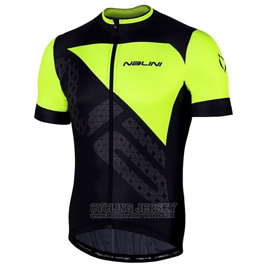 2019 Cycling Jersey Nalini Volata 2.0 Black Yellow Short Sleeve and Bib Short