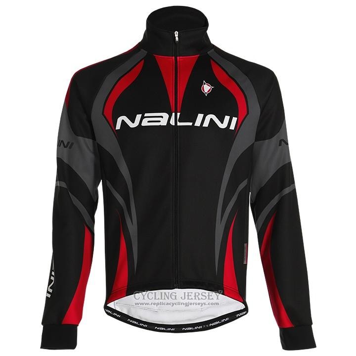 2020 Cycling Jersey Nalini Black Gray Red Long Sleeve And Bib Tight