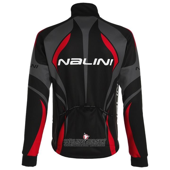 2020 Cycling Jersey Nalini Black Gray Red Long Sleeve And Bib Tight