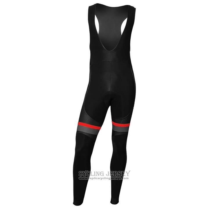 2020 Cycling Jersey Nalini Black Gray Red Long Sleeve And Bib Tight