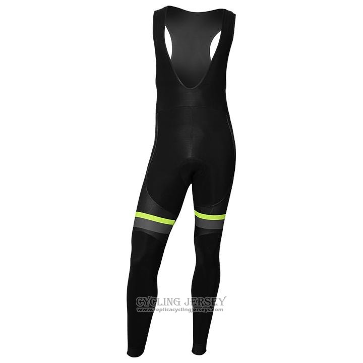 2020 Cycling Jersey Nalini Black Gray Yellow Long Sleeve And Bib Tight
