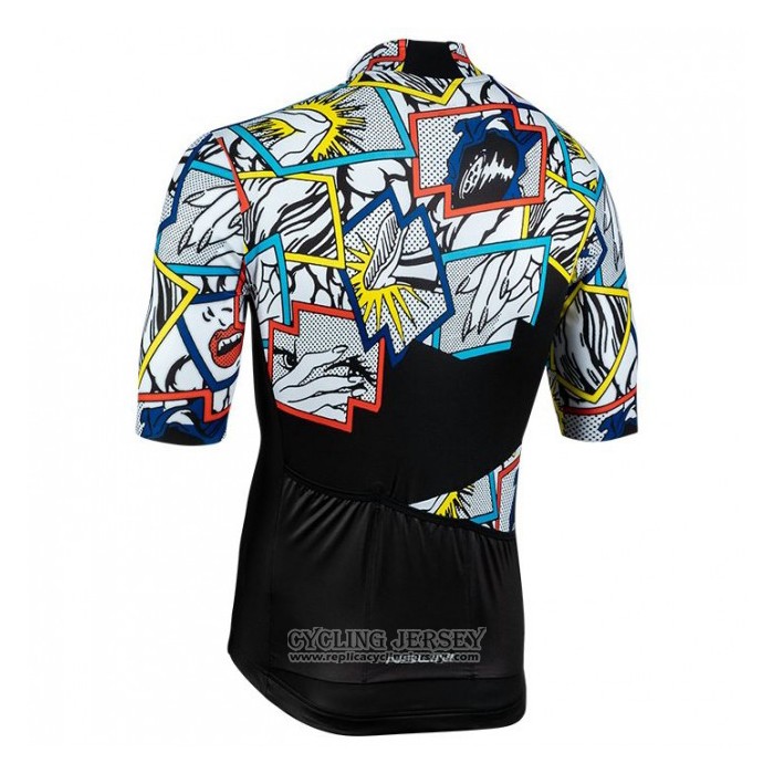 2020 Cycling Jersey Nalini Black Multicolore Short Sleeve And Bib Short
