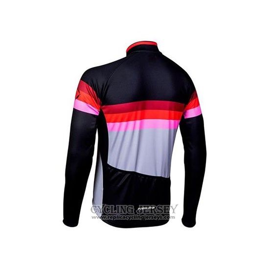 2020 Cycling Jersey Nalini Black Red Long Sleeve And Bib Tight