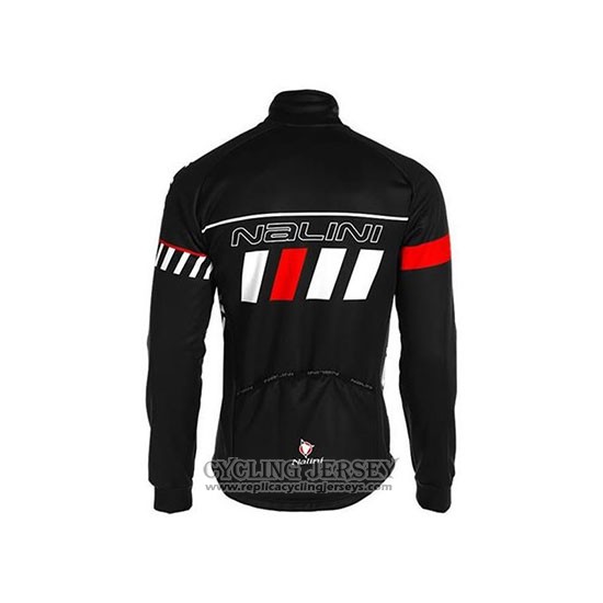 2020 Cycling Jersey Nalini Black White Red Long Sleeve And Bib Tight