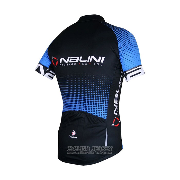 2021 Cycling Jersey Nalini Black Blue Short Sleeve And Bib Short