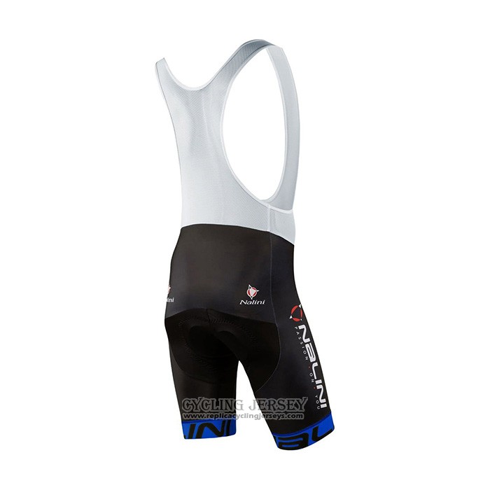 2021 Cycling Jersey Nalini Black Blue Short Sleeve And Bib Short