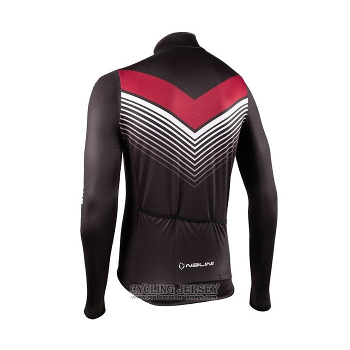 2021 Cycling Jersey Nalini Black Long Sleeve And Bib Tight QXF21-0054