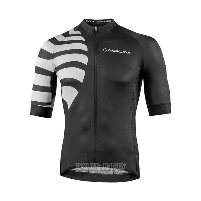 2021 Cycling Jersey Nalini Black Short Sleeve And Bib Short