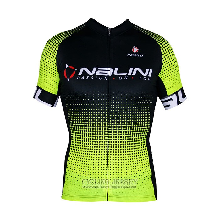 2021 Cycling Jersey Nalini Black Yellow Short Sleeve And Bib Short