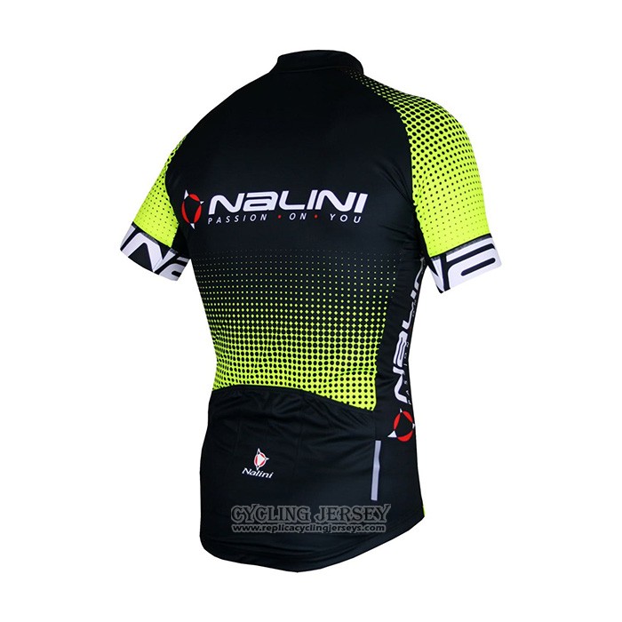 2021 Cycling Jersey Nalini Black Yellow Short Sleeve And Bib Short
