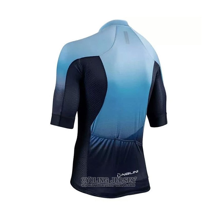 2021 Cycling Jersey Nalini Blue Short Sleeve And Bib Short