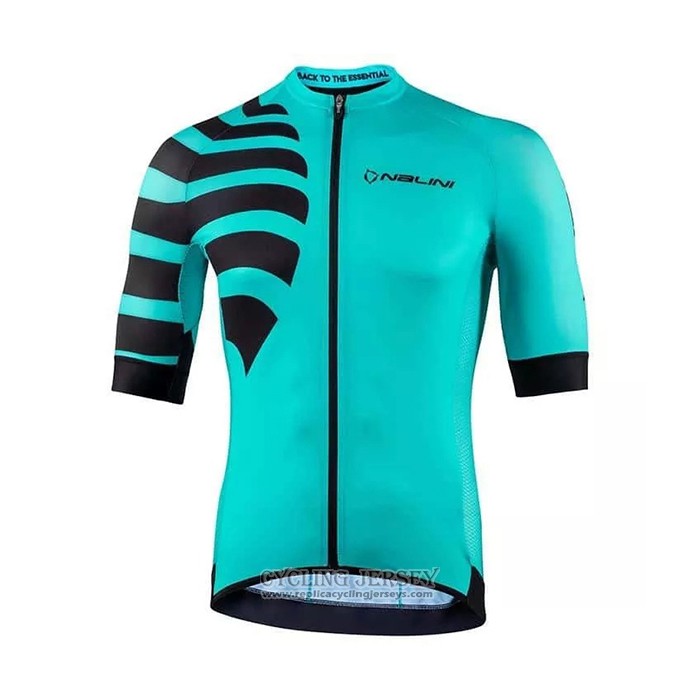 2021 Cycling Jersey Nalini Light Green Short Sleeve And Bib Short