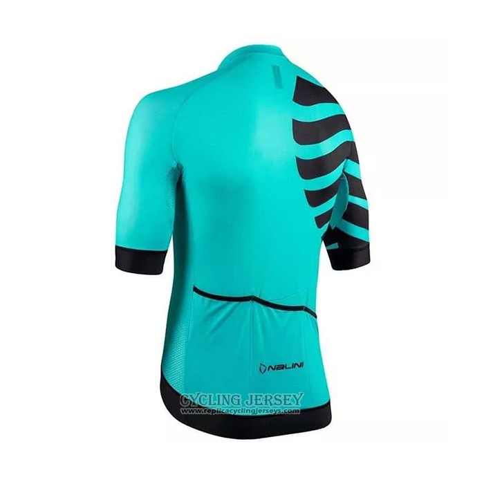 2021 Cycling Jersey Nalini Light Green Short Sleeve And Bib Short