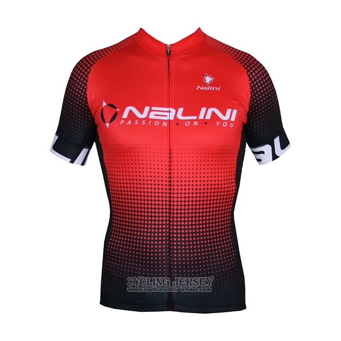 2021 Cycling Jersey Nalini Red Short Sleeve And Bib Short