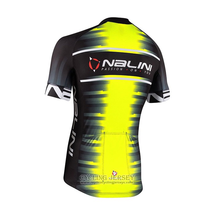 2021 Cycling Jersey Nalini Yellow Short Sleeve And Bib Short