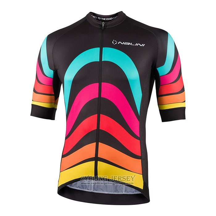 2022 Cycling Jersey Nalini Black Short Sleeve And Bib Short