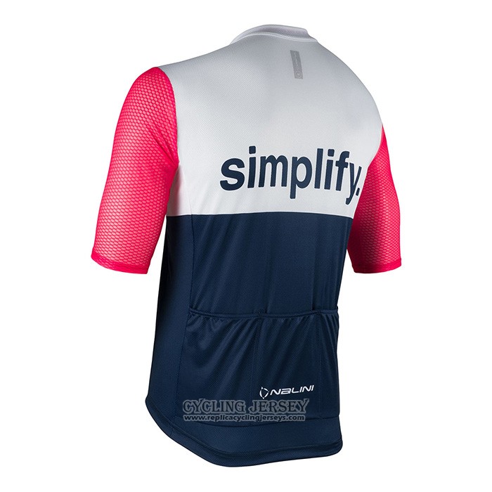 2022 Cycling Jersey Nalini Blue Pink Short Sleeve And Bib Short