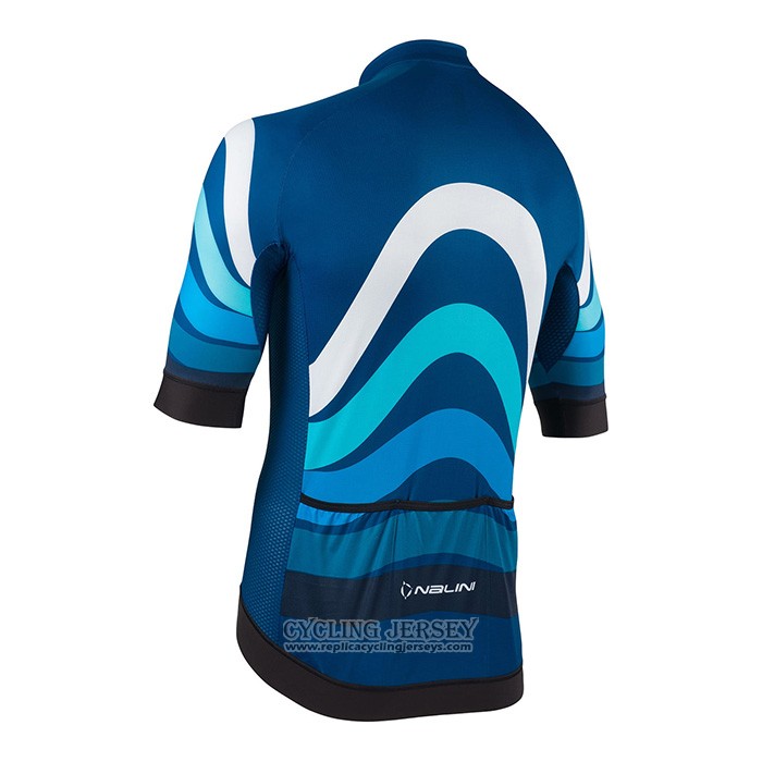 2022 Cycling Jersey Nalini Blue Short Sleeve And Bib Short