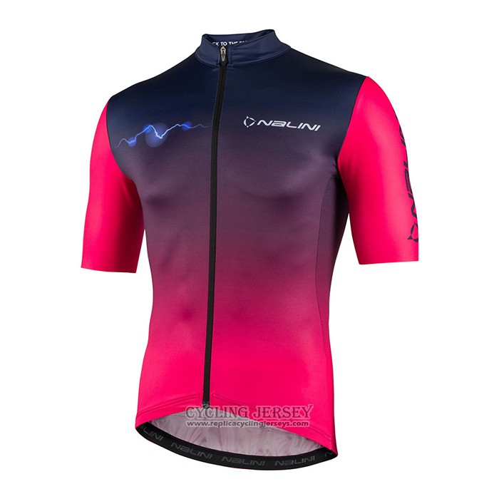 2022 Cycling Jersey Nalini Fuchsia Short Sleeve And Bib Short