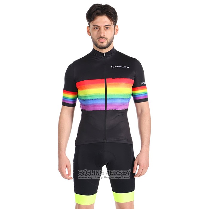 2022 Cycling Jersey Nalini Multicolore Short Sleeve And Bib Short