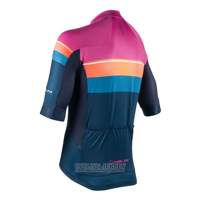 2022 Cycling Jersey Nalini Purple Short Sleeve And Bib Short