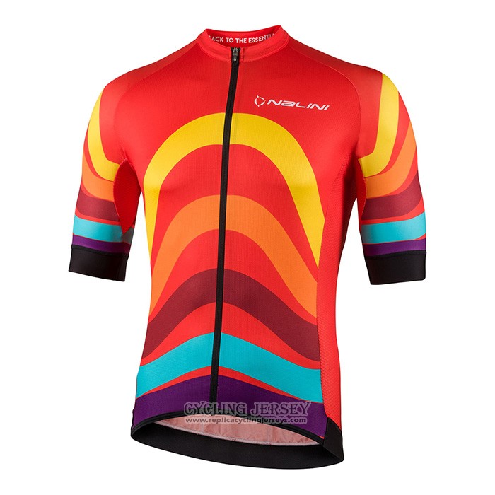 2022 Cycling Jersey Nalini Red Short Sleeve And Bib Short