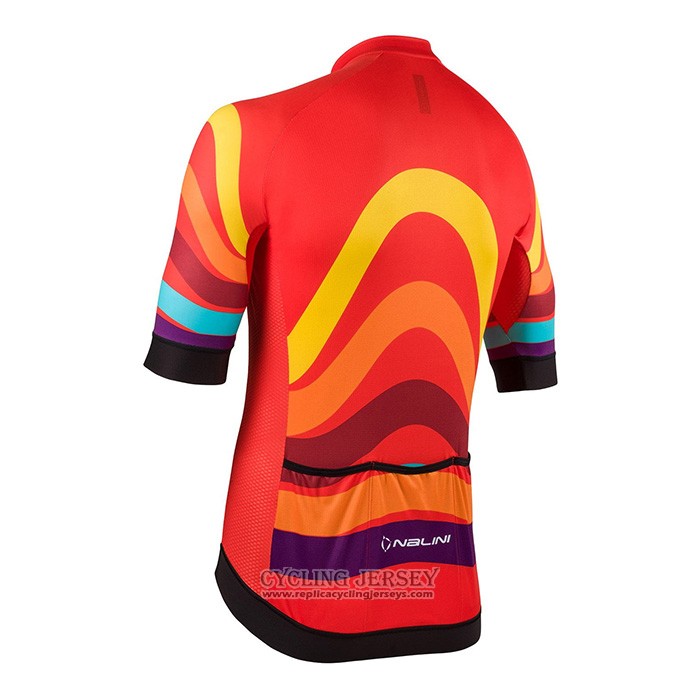 2022 Cycling Jersey Nalini Red Short Sleeve And Bib Short