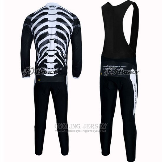 2012 Cycling Jersey Northwave Black Long Sleeve and Bib Tight