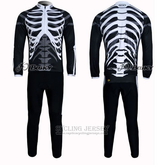 2012 Cycling Jersey Northwave Black Long Sleeve and Bib Tight