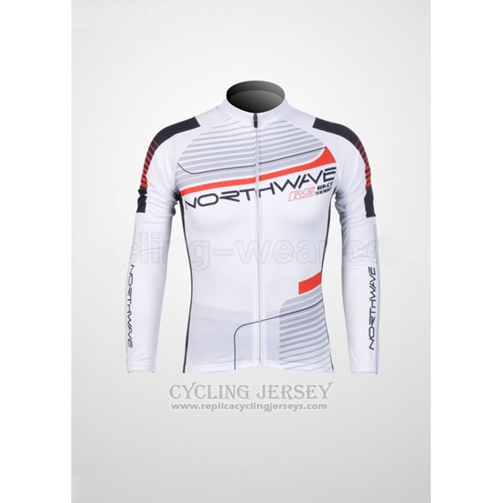 2012 Cycling Jersey Northwave Black and White Long Sleeve and Bib Tight