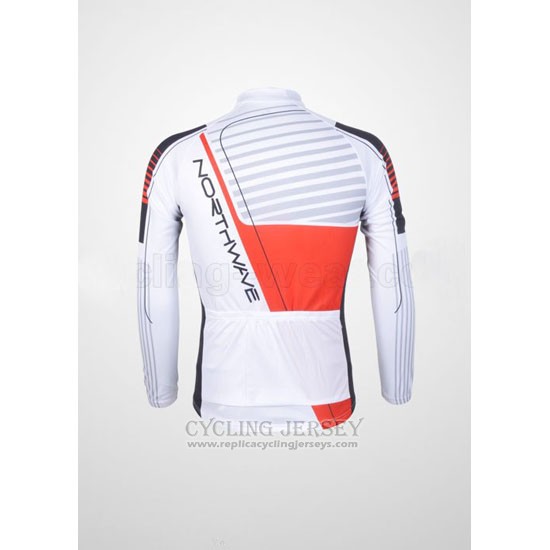 2012 Cycling Jersey Northwave Black and White Long Sleeve and Bib Tight