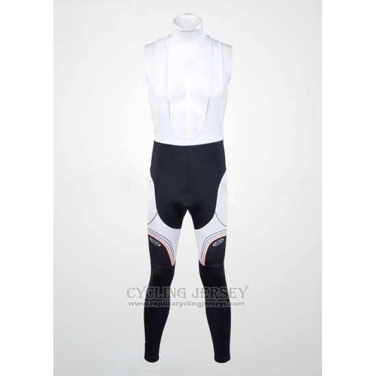2012 Cycling Jersey Northwave Black and White Long Sleeve and Bib Tight